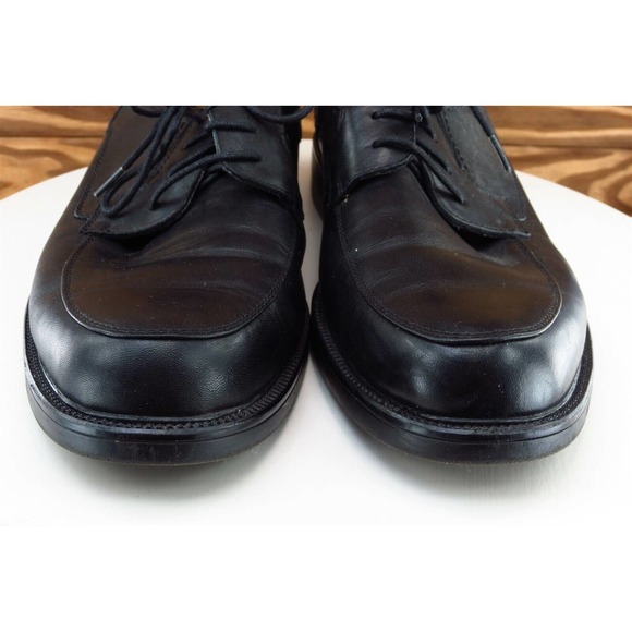 Bass & Co Shoes Sz 10 M Black Derby Oxfords Leather Men Norwood - Picture 2 of 9